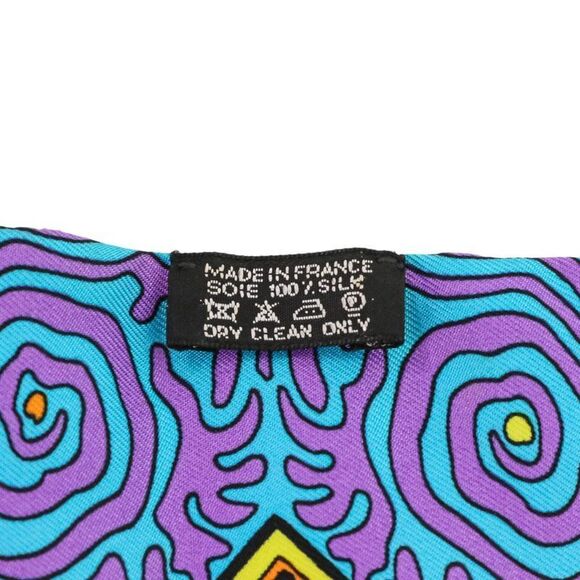 25SS Hermes Legend Of The Kuna Tribe Of Panama Twilly Silk Scarf Multicolor - Picture 7 of 9
